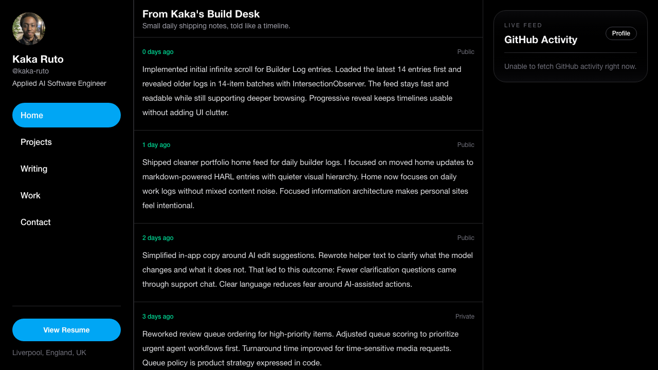 I refreshed the portfolio brand surface with my own identity assets.